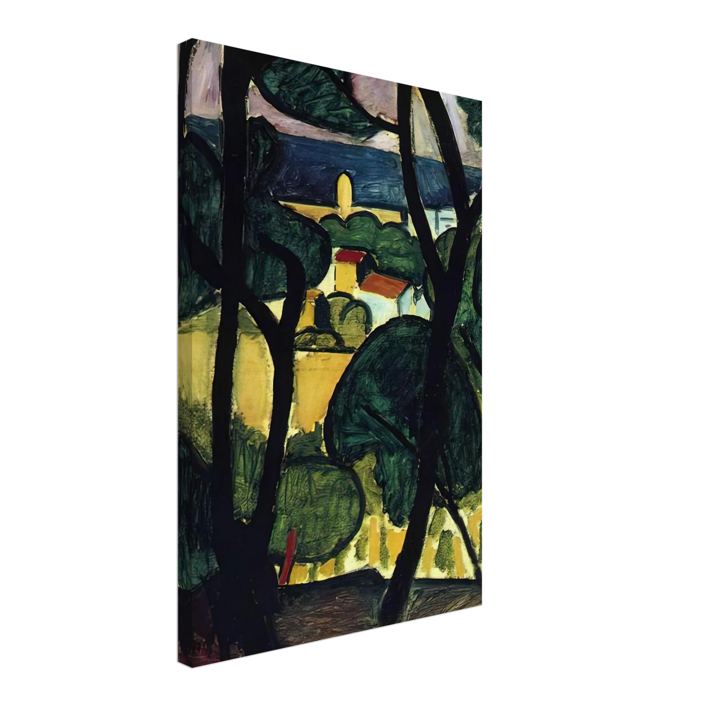 Henri Matisse - VIEW OF COLLIOURE Canvas - 70x100 cm / 28x40 inches-canvas