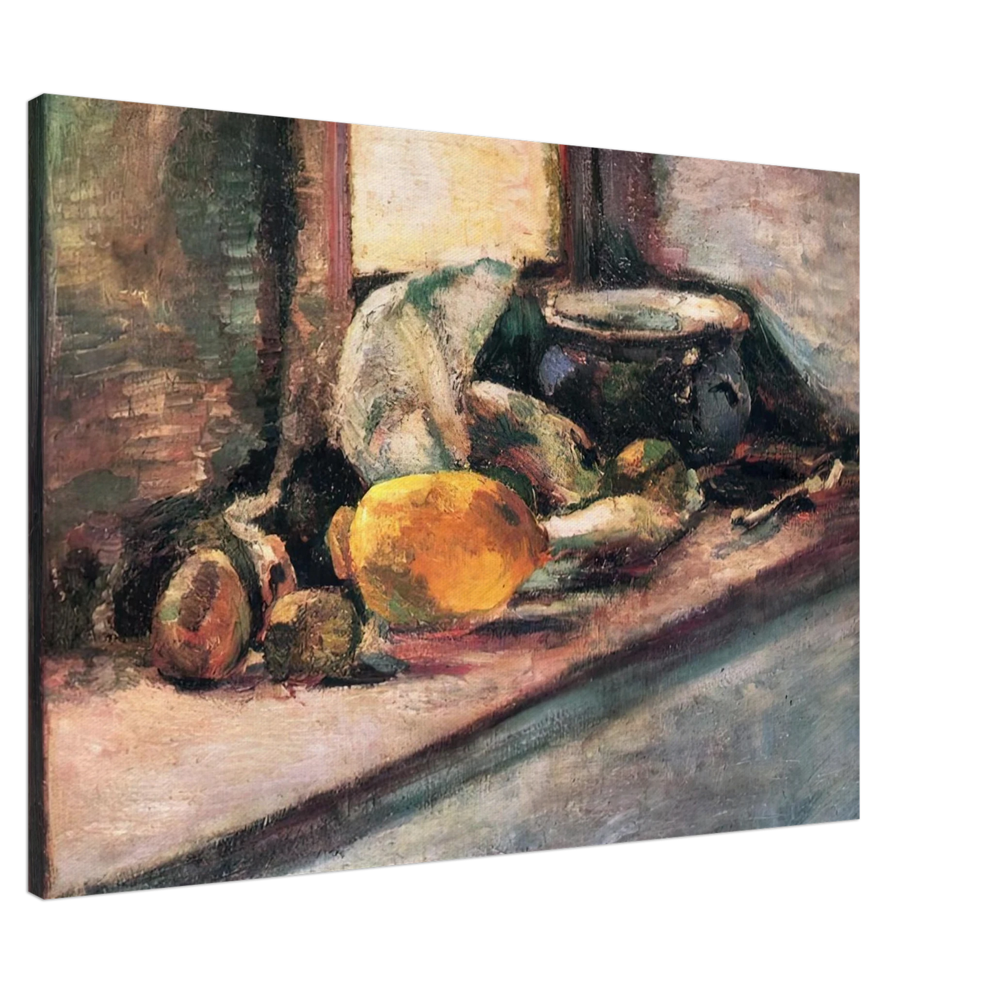 Henri Matisse - BLUE POT AND LEMON 1897 Canvas - Default Title-canvas