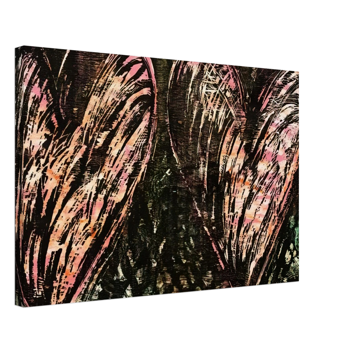 Jim Dine - TWO HEARTS IN A FOREST 1981 Canvas - 70x100 cm / 28x40 inches-canvas