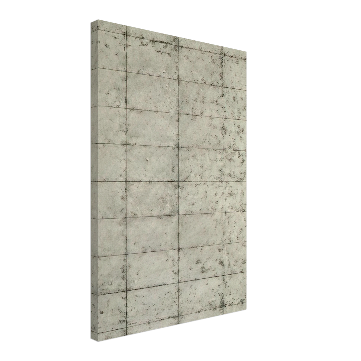 Brice Marden - Untitled Black and Cream Grid - 1964 Canvas - 40x60 cm / 16x24 inches-canvas