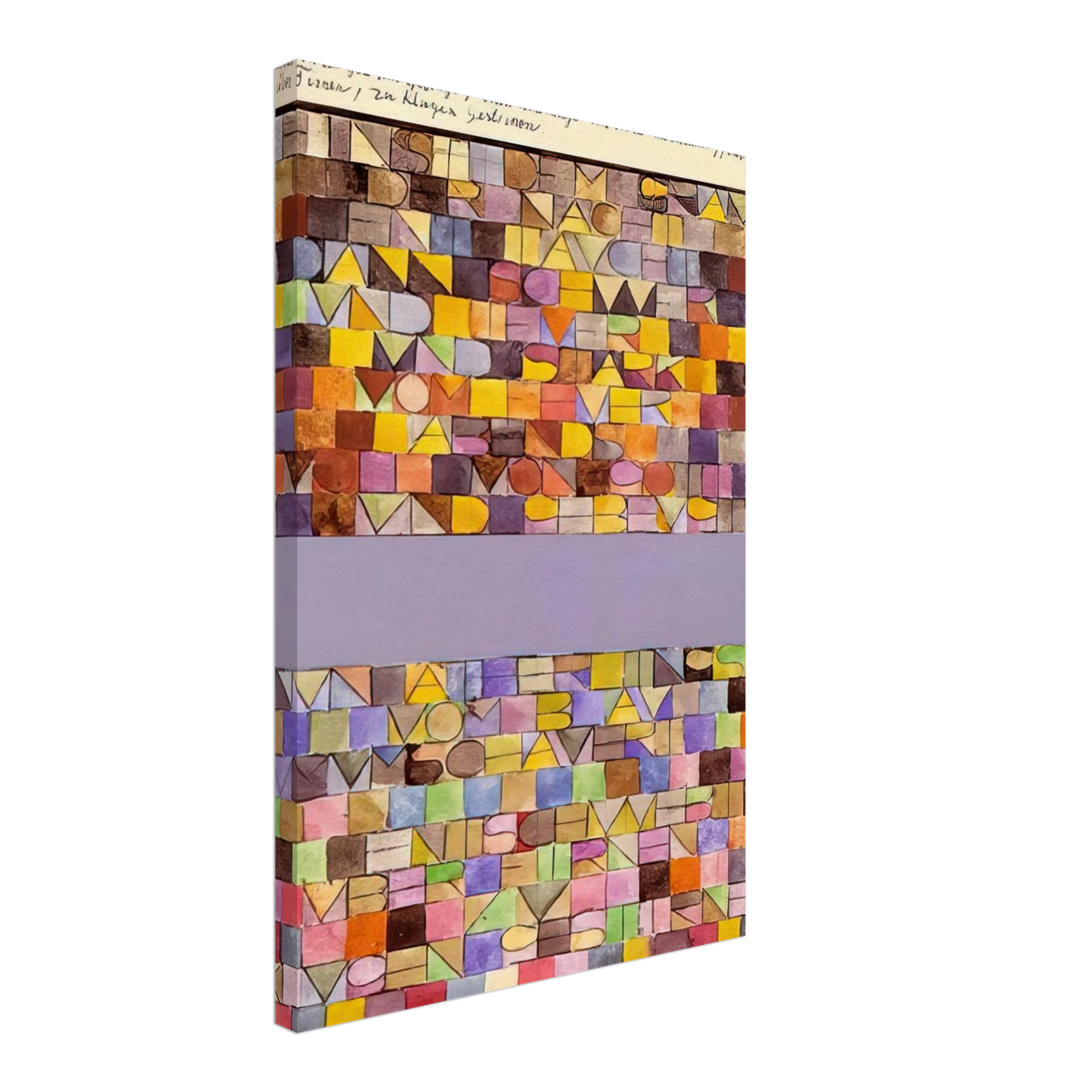 Paul Klee - ONCE EMERGED FROM THE GRAY OF NIGHT 1918 Canvas - 70x100 cm / 28x40 inches-canvas