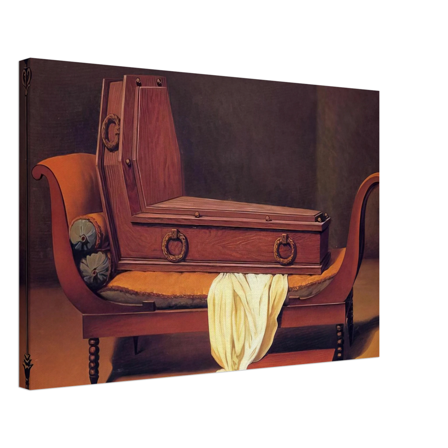 Rene Magritte - PERSPECTIVE MADAME RECAMIER BY DAVID 1949 Canvas - 70x100 cm / 28x40 inches-canvas