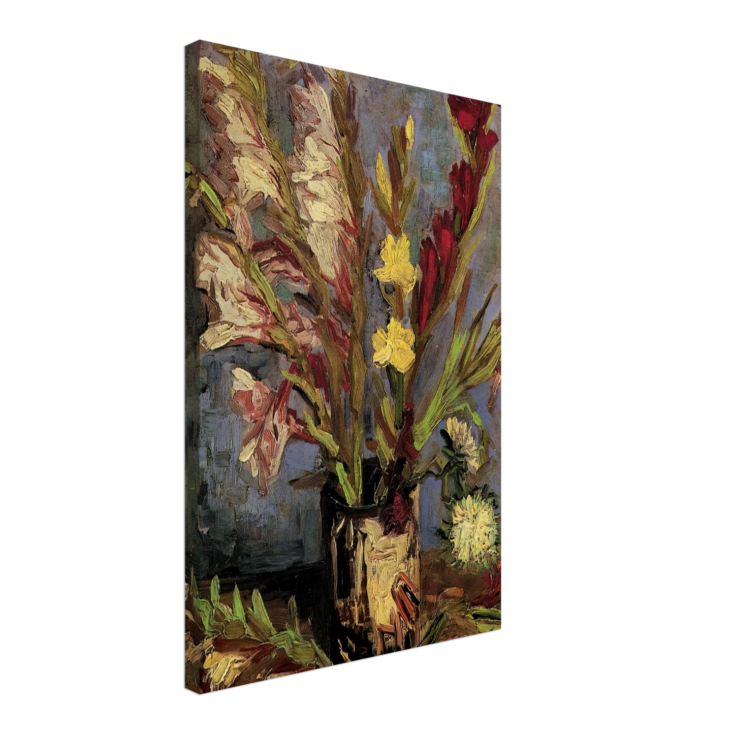 Vincent van Gogh - Vase with Gladioli Canvas - 70x100 cm / 28x40 inches-canvas