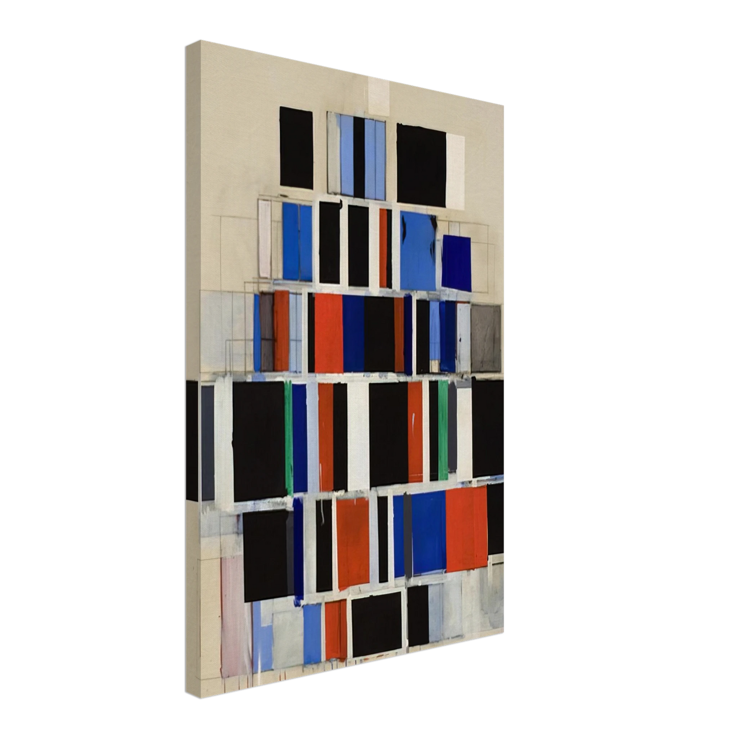 Robert Goodnough - Large Rectangles Large - 1965 Canvas - 40x60 cm / 16x24 inches-canvas