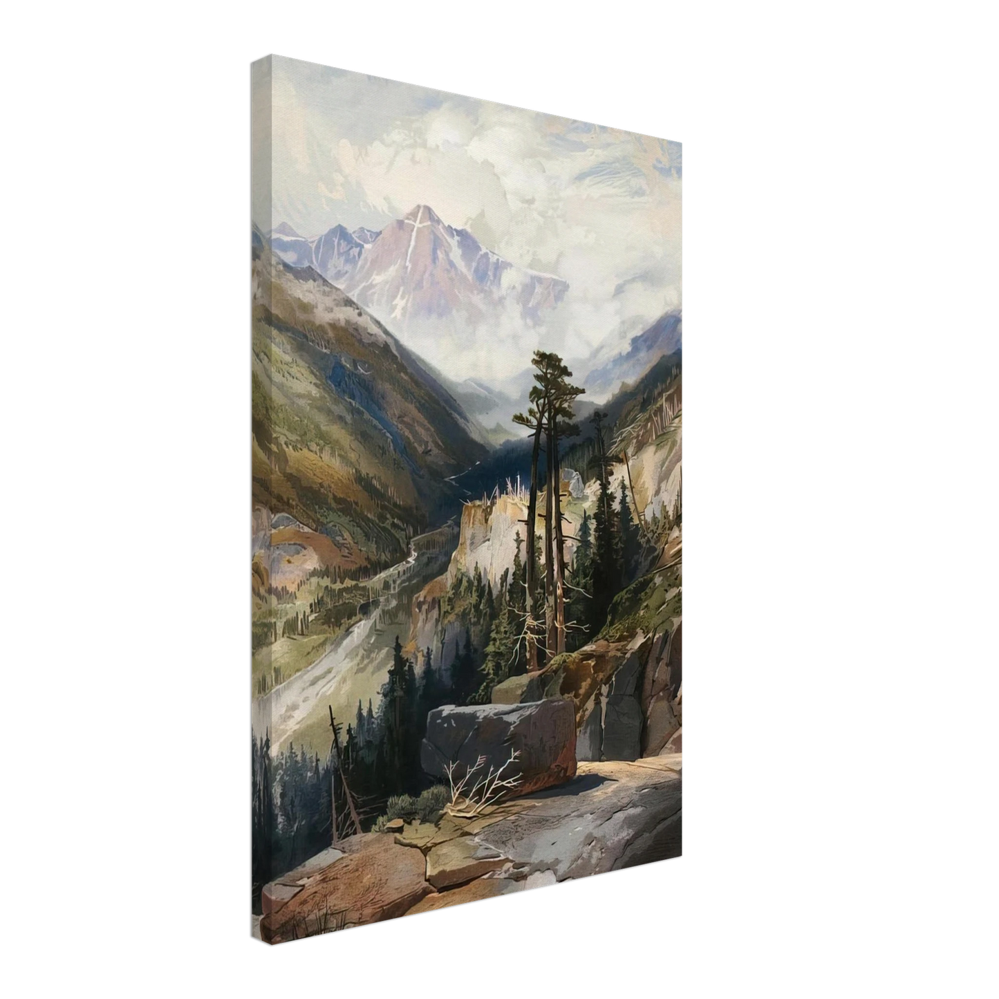 Thomas Moran - The Mountain of the Holy Cross Colorado Canvas - 70x100 cm / 28x40 inches-canvas