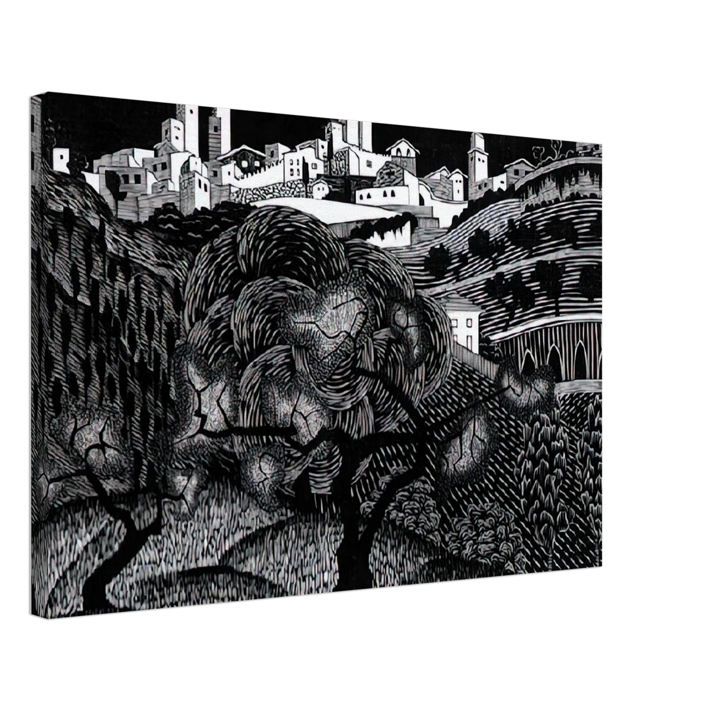 MC Escher - ESCHER (10) Canvas - 40x60 cm / 16x24 inches-canvas