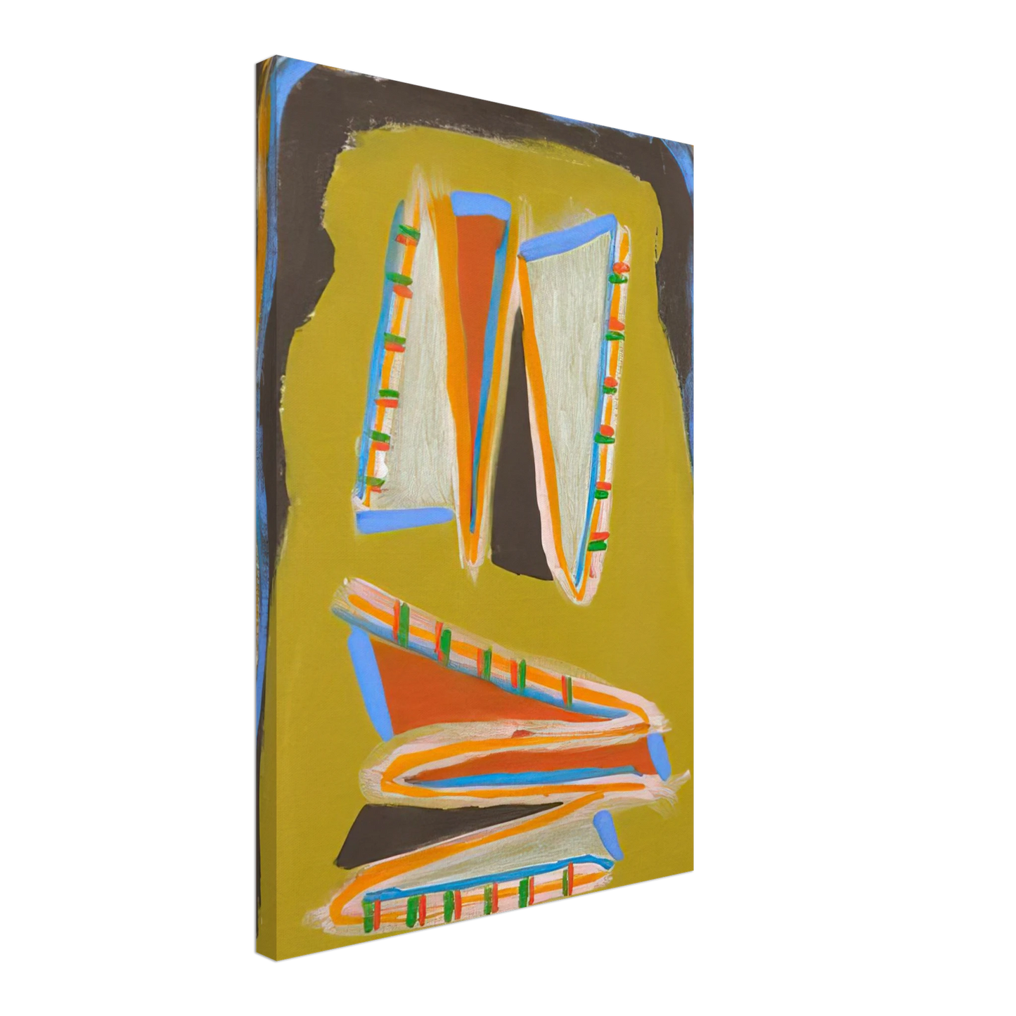 Betty Parsons - Indian Writhing - 1977 Canvas - 40x60 cm / 16x24 inches-canvas