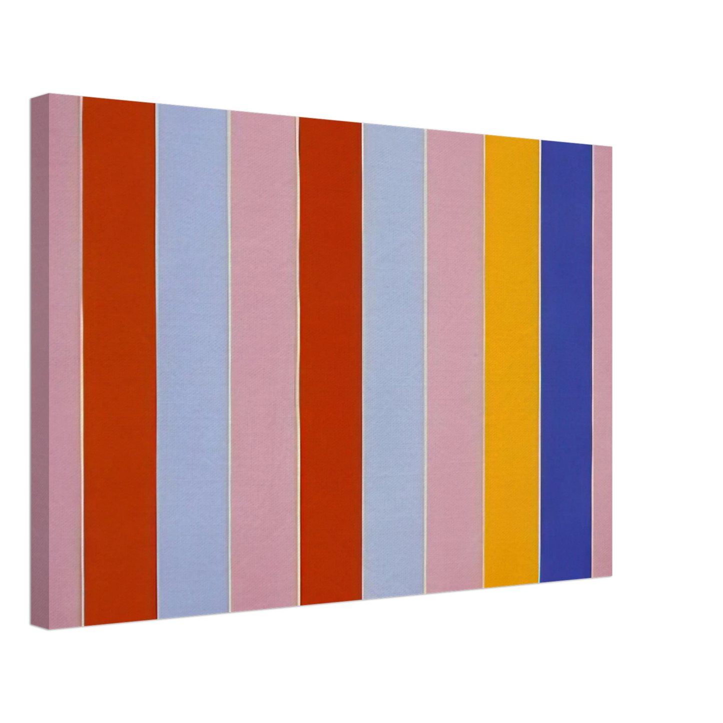 Gene Davis - Peeping Wall - 1960 Canvas - 40x60 cm / 16x24 inches-canvas