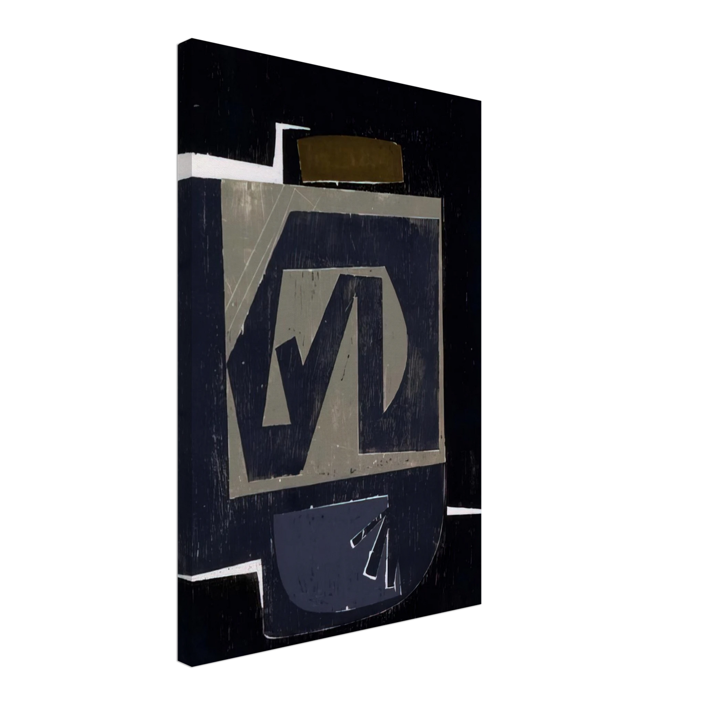 Will Barnet - Big Grey - 1962 United States Canvas - 70x100 cm / 28x40 inches-canvas