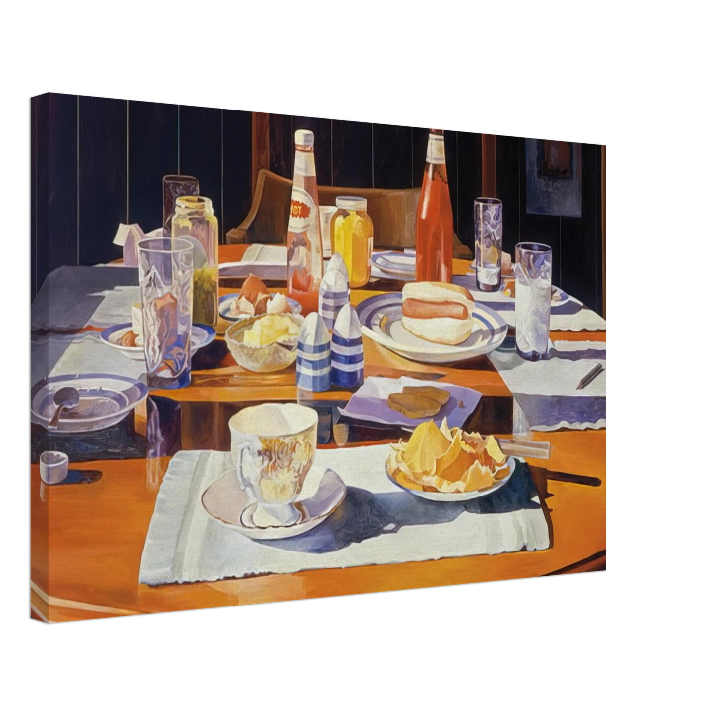 Mary Pratt - Supper Table - 1969 Canvas - 40x60 cm / 16x24 inches-canvas