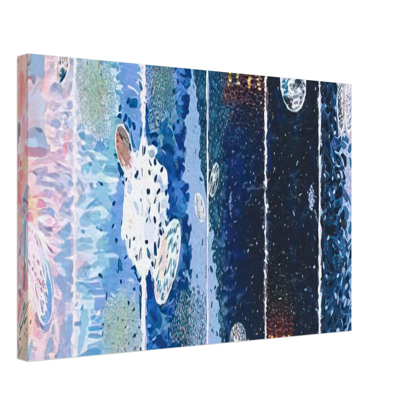 Jennifer Bartlett - At Sea Japan - 1980 Canvas - 40x60 cm / 16x24 inches-canvas