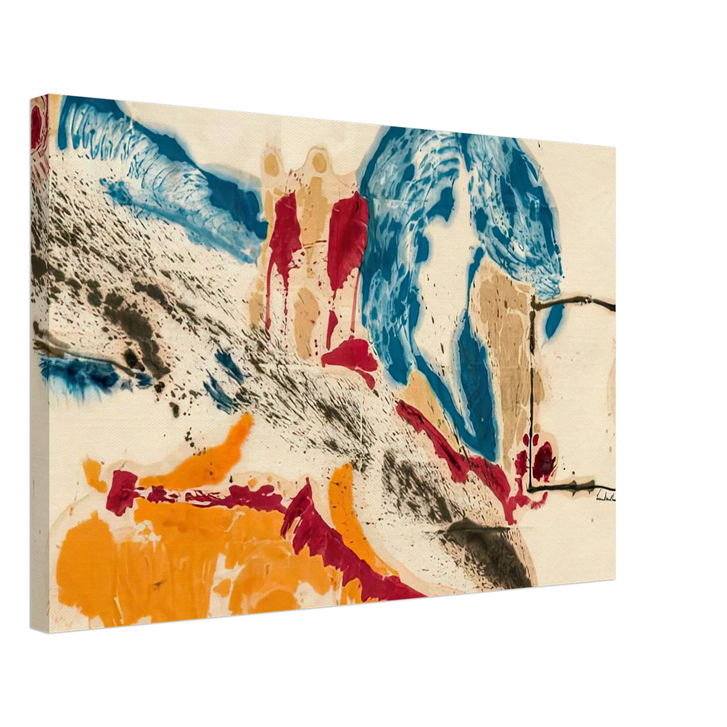 Helen Frankenthaler - Alassio, 1960- Canvas - 40x60 cm / 16x24 inches-canvas