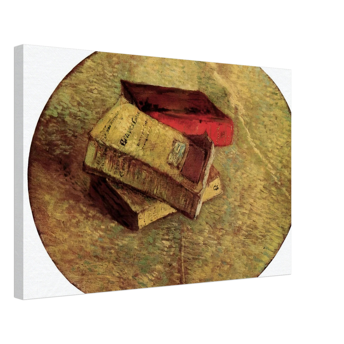 Vincent van Gogh - Still Life with Three Books Canvas - 70x100 cm / 28x40 inches-canvas