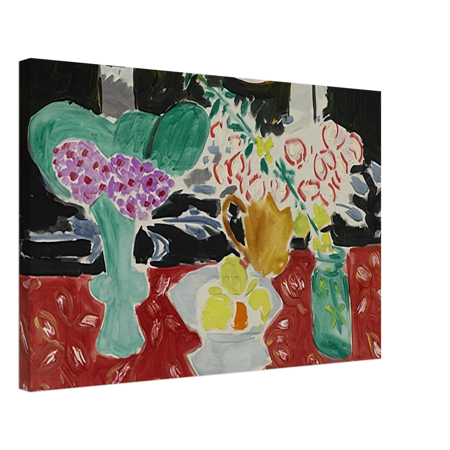 Henri Matisse - ROSES DE NOEL ET SAXIFRAGE 1944 Canvas - 40x60 cm / 16x24 inches-canvas