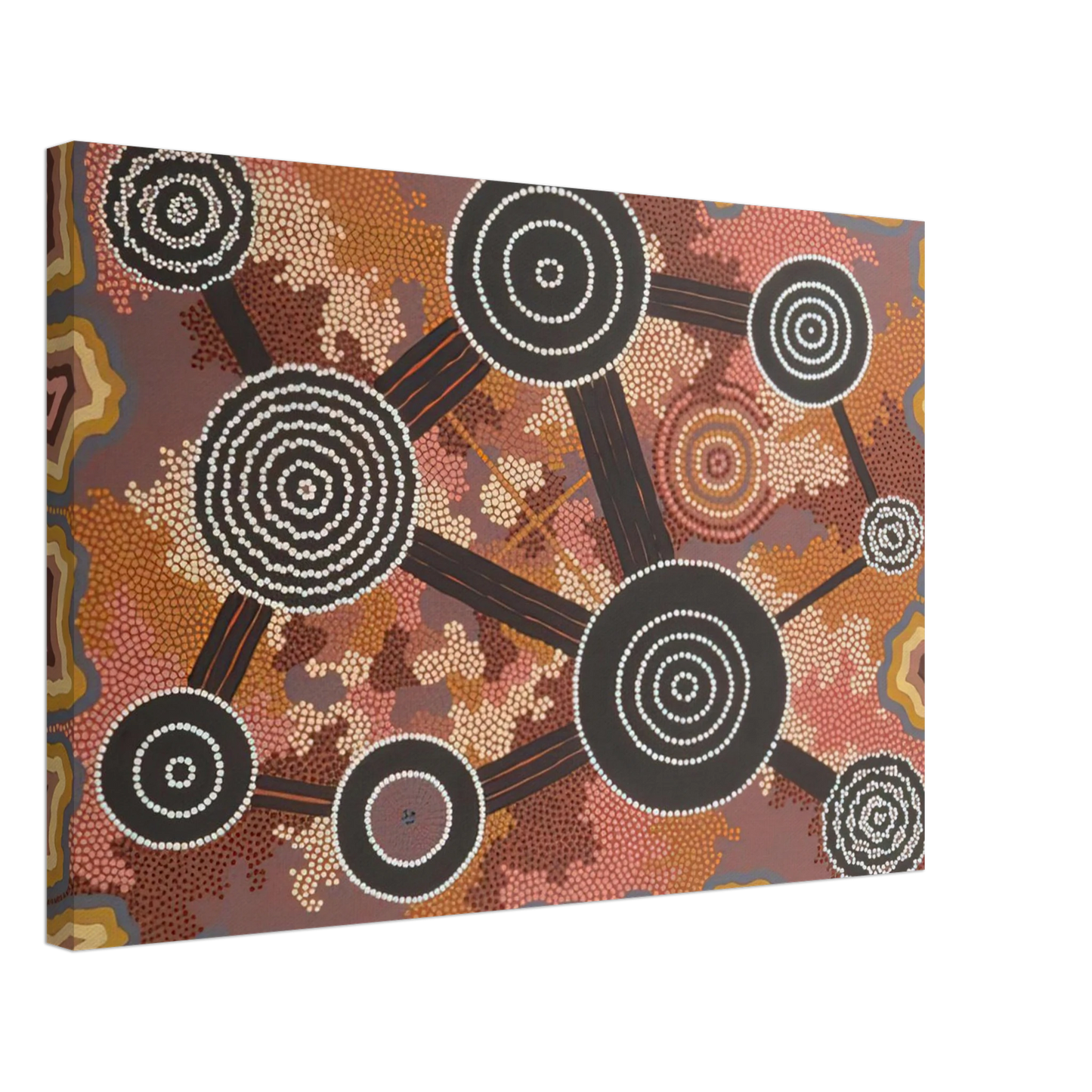 Clifford Possum Tjapaltjarri - Untitled - 1996 Canvas - 70x100 cm / 28x40 inches-canvas