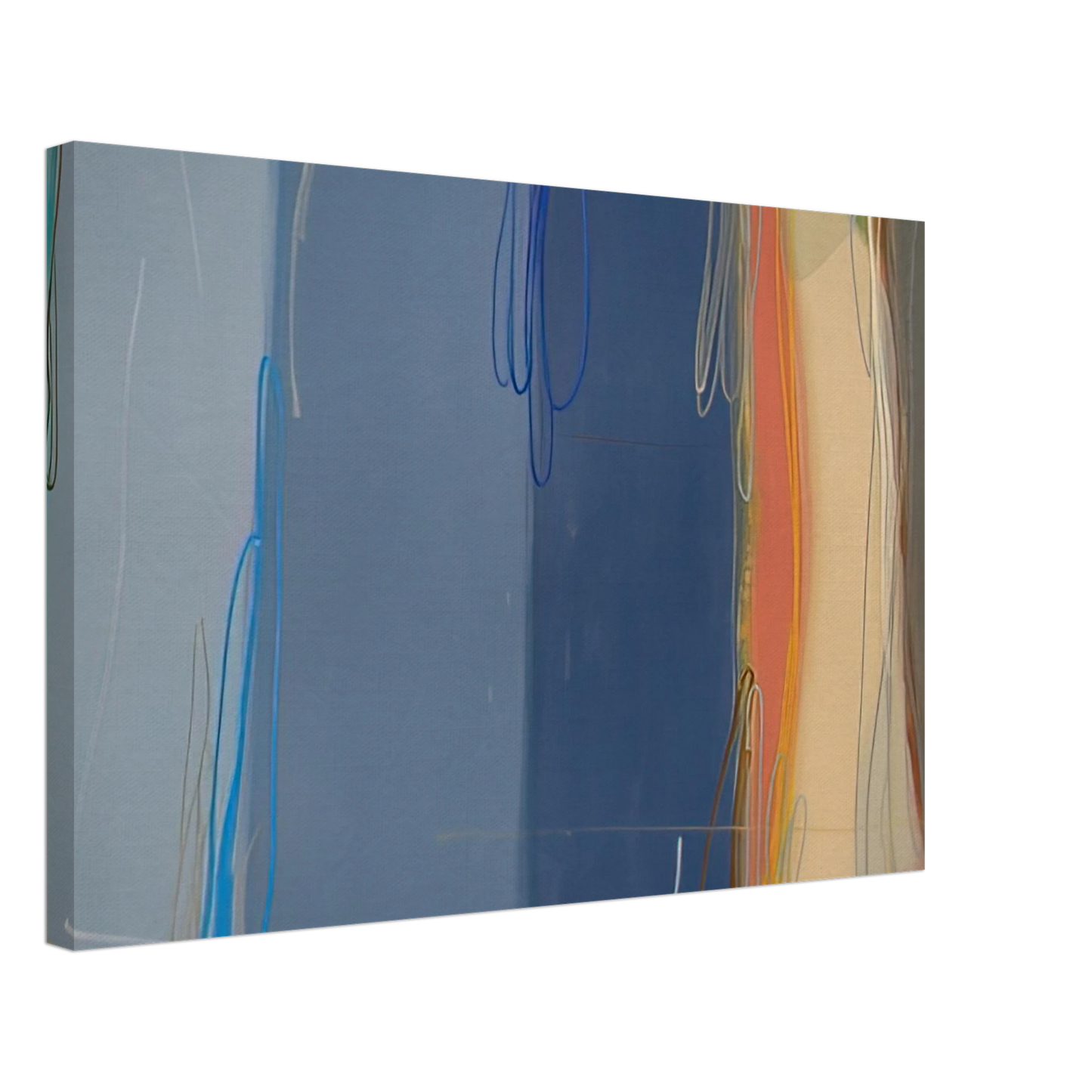 Larry Zox - Yours and Mine - 1993 Canvas - 40x60 cm / 16x24 inches-canvas