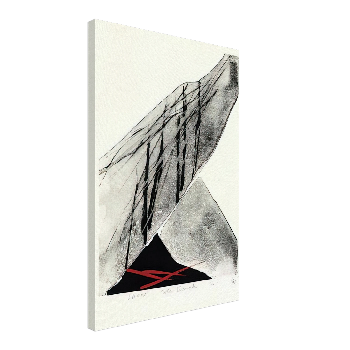 Toko Shinoda - Snow - 1982 Canvas - 40x60 cm / 16x24 inches-canvas
