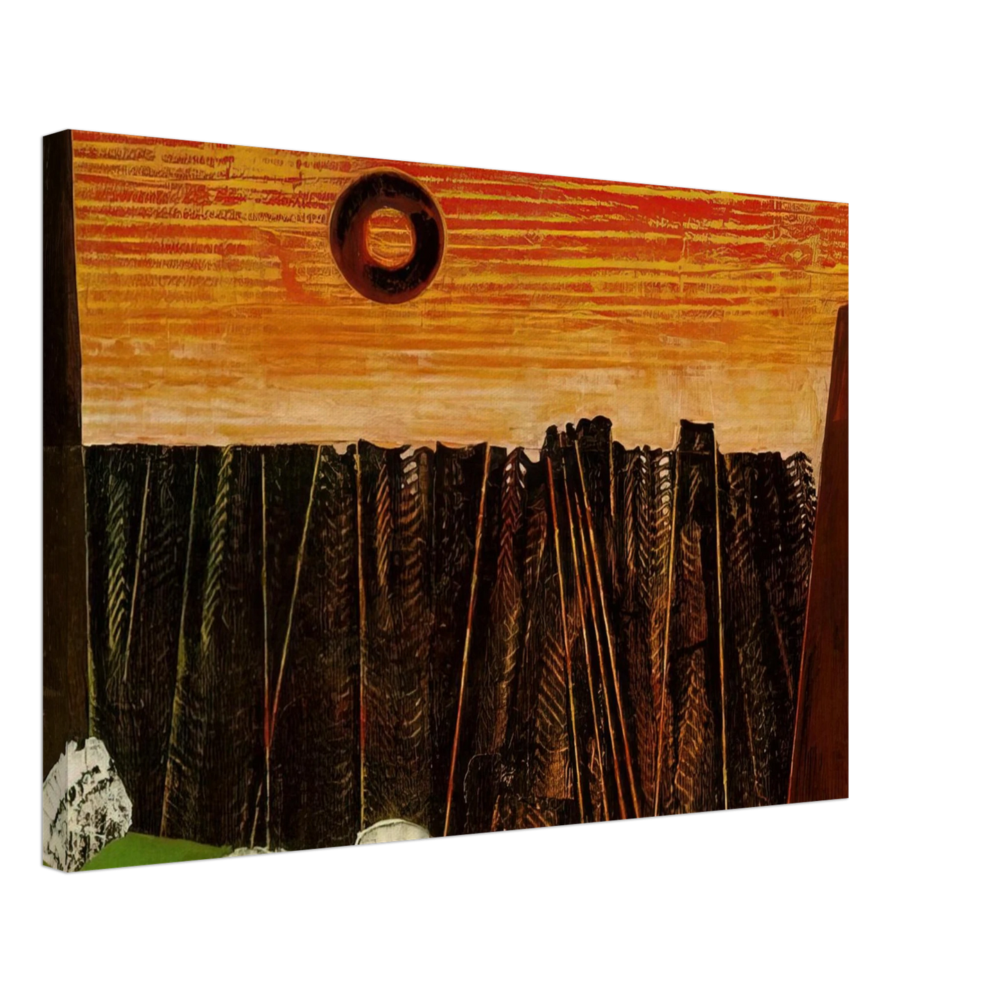 Max Ernst - Fishbone Forest Canvas - 40x60 cm / 16x24 inches-canvas