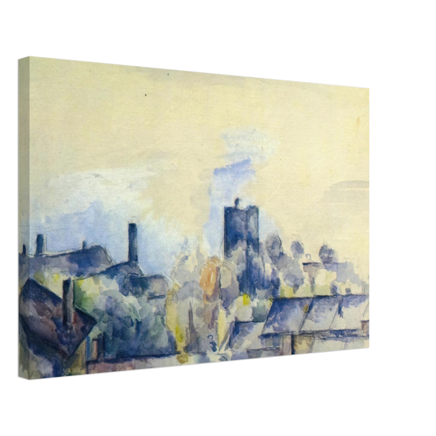 Paul Cezanne - Roofs in L'Estaque Canvas - 70x100 cm / 28x40 inches-canvas