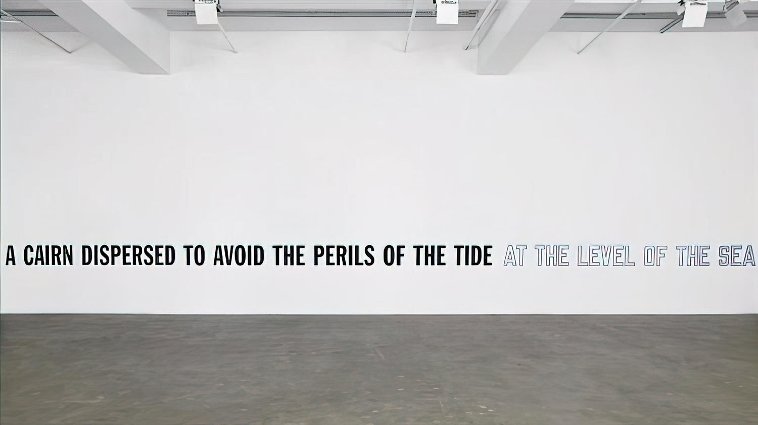 Lawrence Weiner Canvas Collection