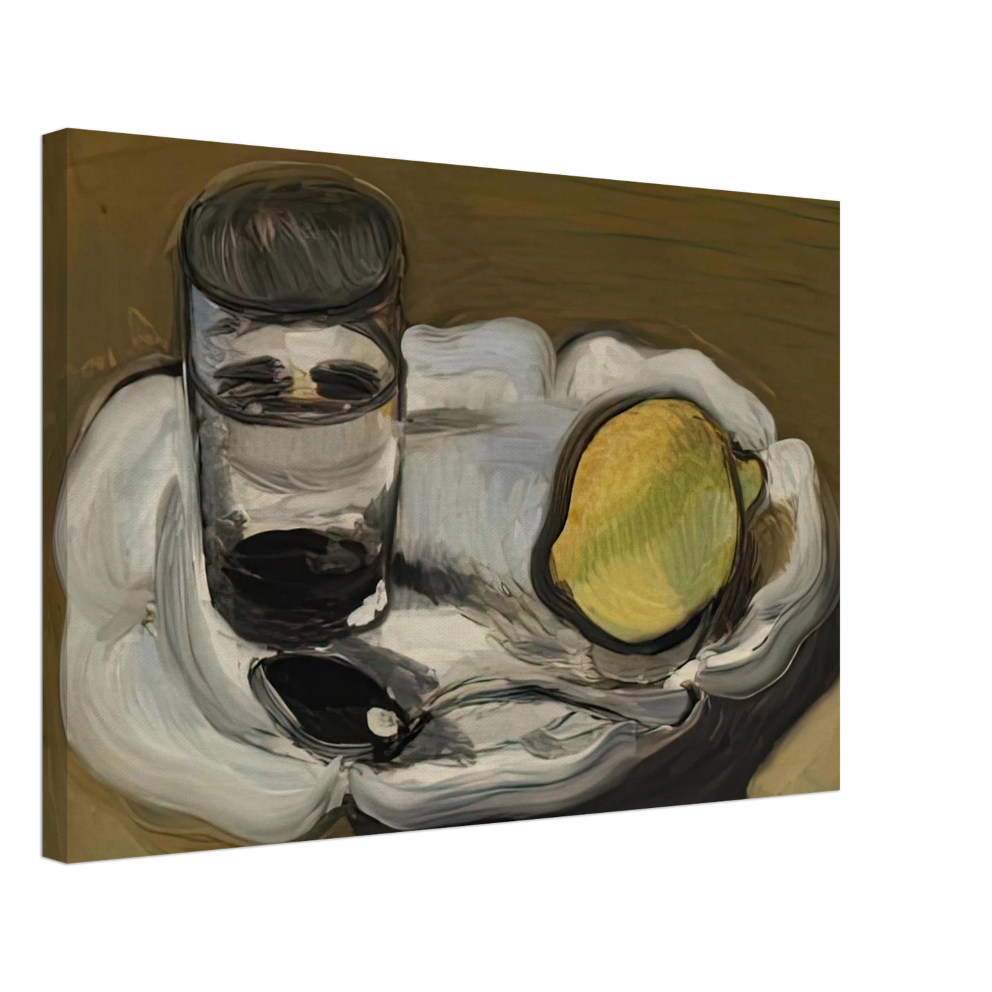 Henri Matisse - STILL LIFE WITH LEMON 1917 Canvas - 40x60 cm / 16x24 inches-canvas