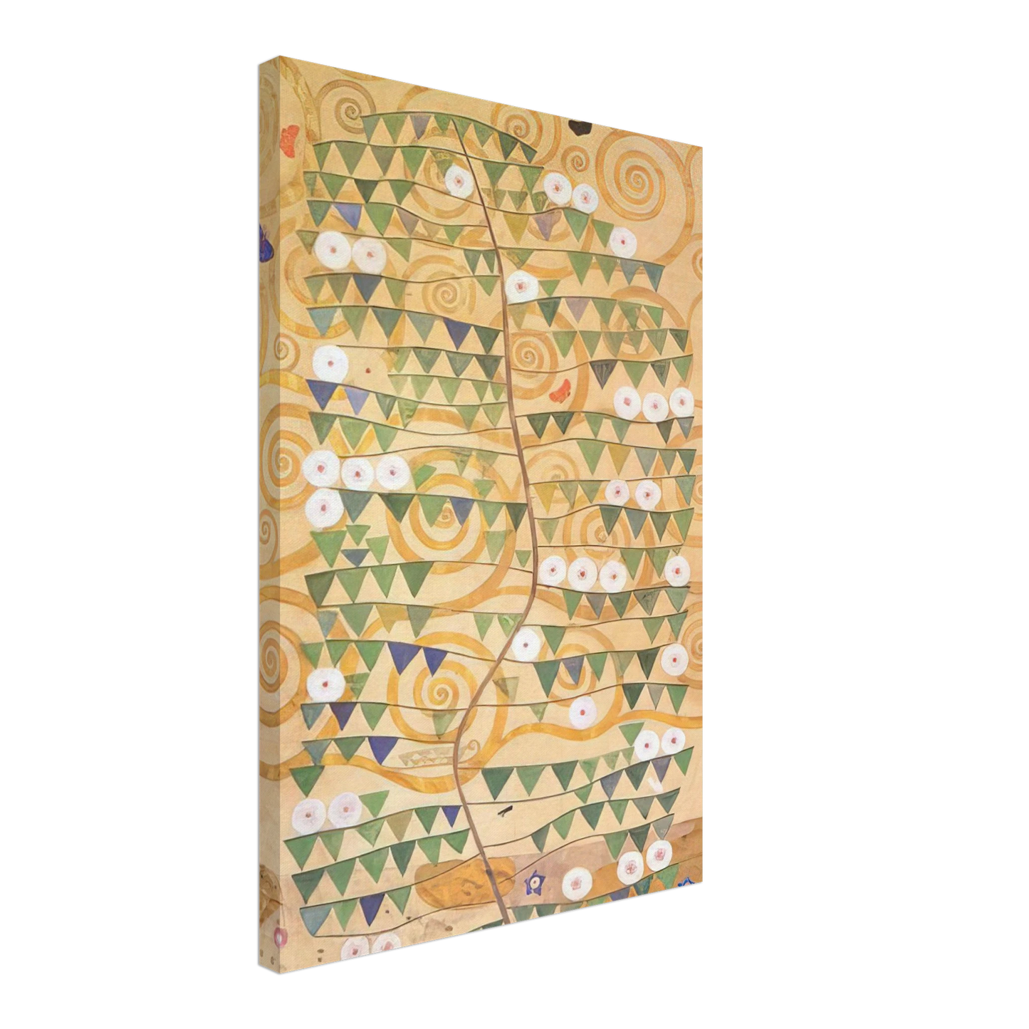 Gustav Klimt - CARTOON FOR THE FRIEZE OF THE VILLA STOCLET IN BRUSSELS RIGHT PART OF THE TREE OF LIFE 1909 Canvas - 40x60 cm / 16x24 inches-canvas