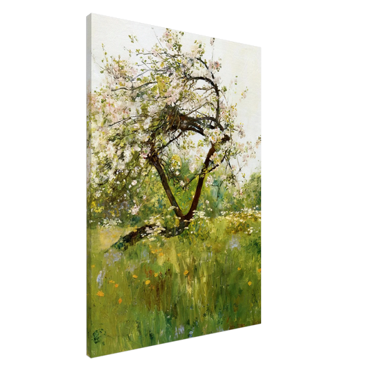 Childe Hassam - Peach Blossoms - Villiers-le-Bel Canvas - 20x30 cm / 8x12 inches-canvas