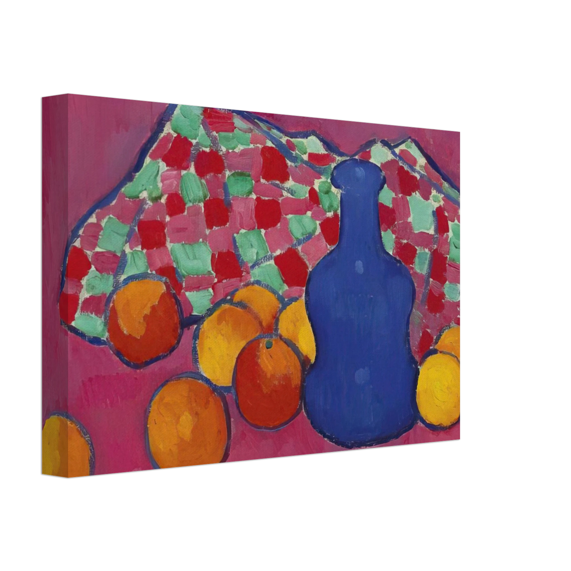 Alexej von Jawlensky - BLAUE VASE MIT ORANGEN 1908 Canvas - 70x100 cm / 28x40 inches-canvas