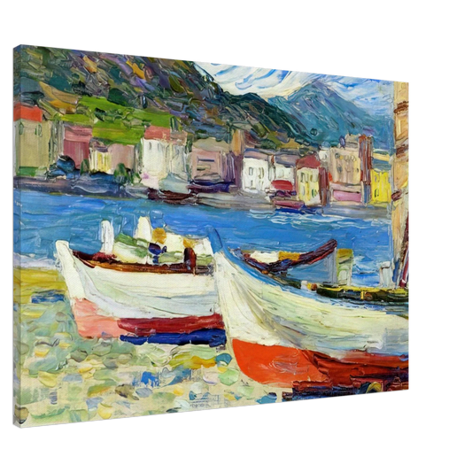 Wassily Kandinsky - RAPALLO BOATS Canvas - 20x30 cm / 8x12 inches-canvas