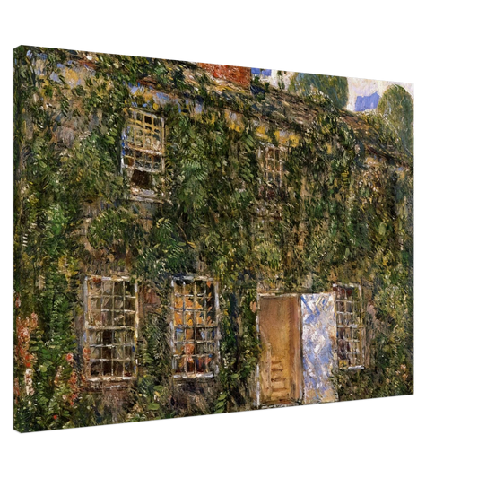 Childe Hassam - Home Sweet Home Cottage, East Hampton Canvas - 20x30 cm / 8x12 inches-canvas