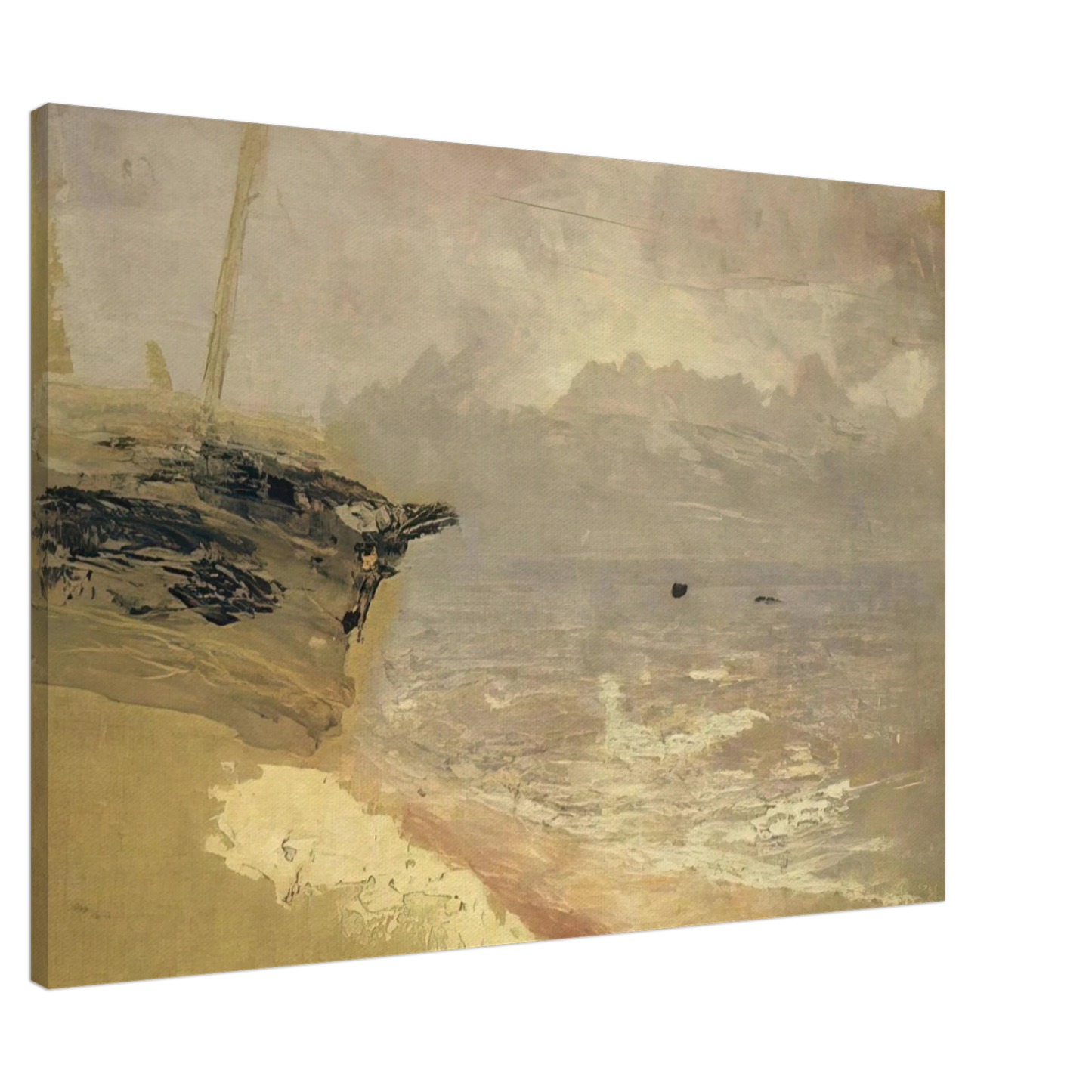 Arkhyp Kuindzhi - Sea. Gloomy Day Canvas - 20x30 cm / 8x12 inches-canvas