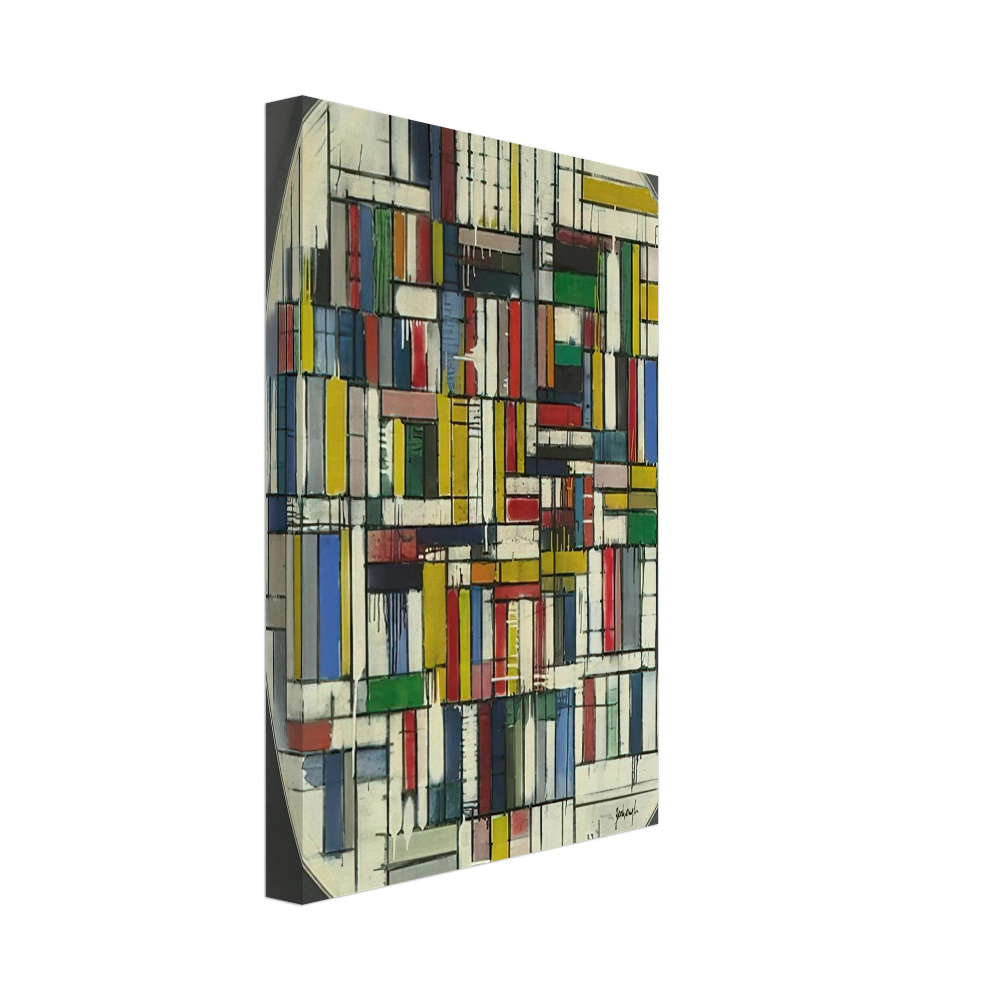 Robert Goodnough - Circle III - Post-Painterly Abstraction Canvas - 40x60 cm / 16x24 inches-canvas