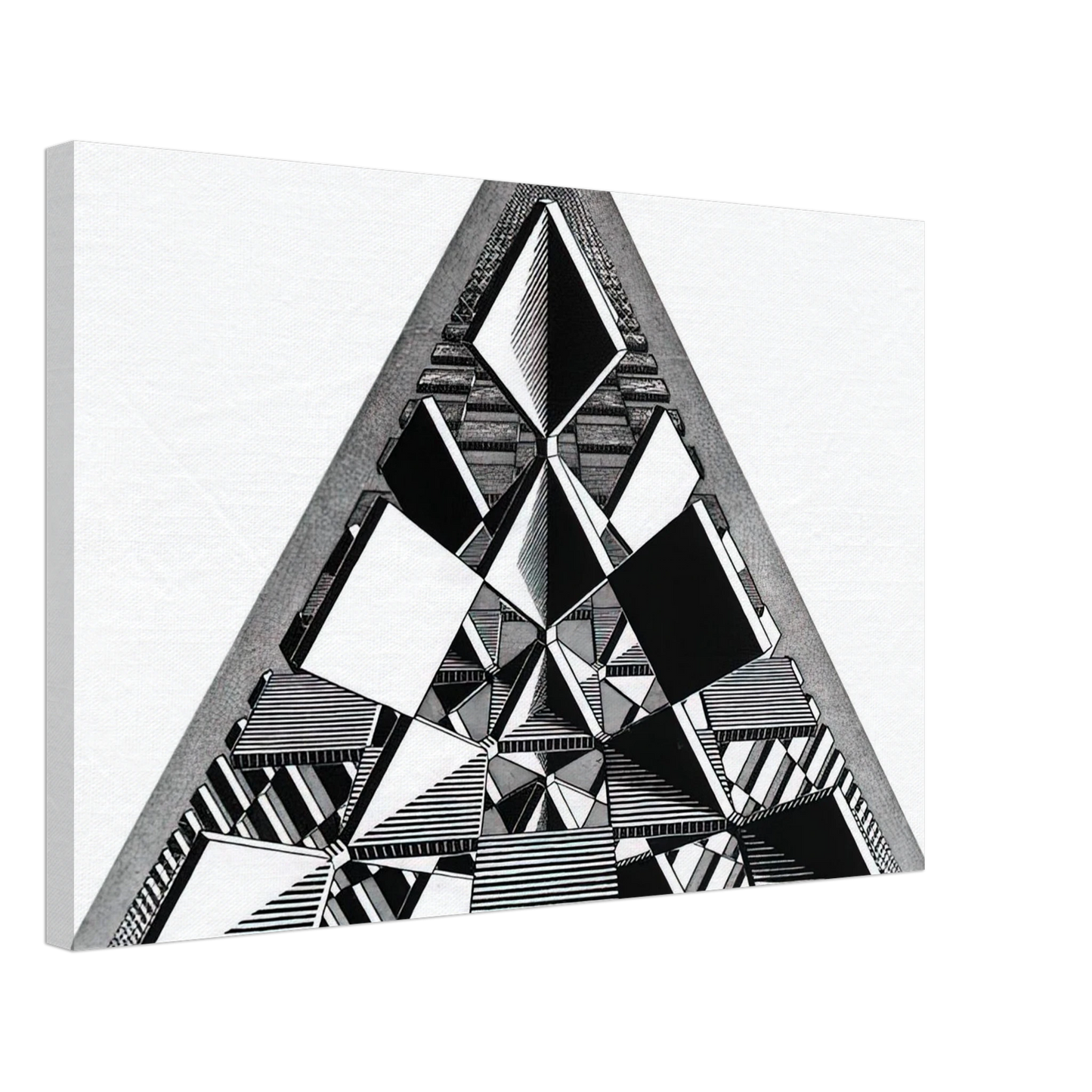MC Escher - THREE INTERSECTING PLANES Canvas - 70x100 cm / 28x40 inches-canvas