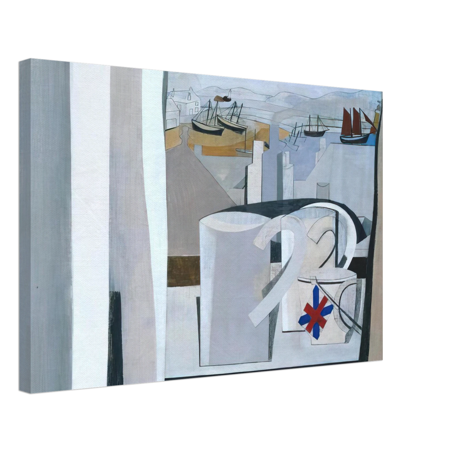 Ben Nicholson - 1943-45 St Ives, Cornwall - 1945 Canvas - 40x60 cm / 16x24 inches-canvas