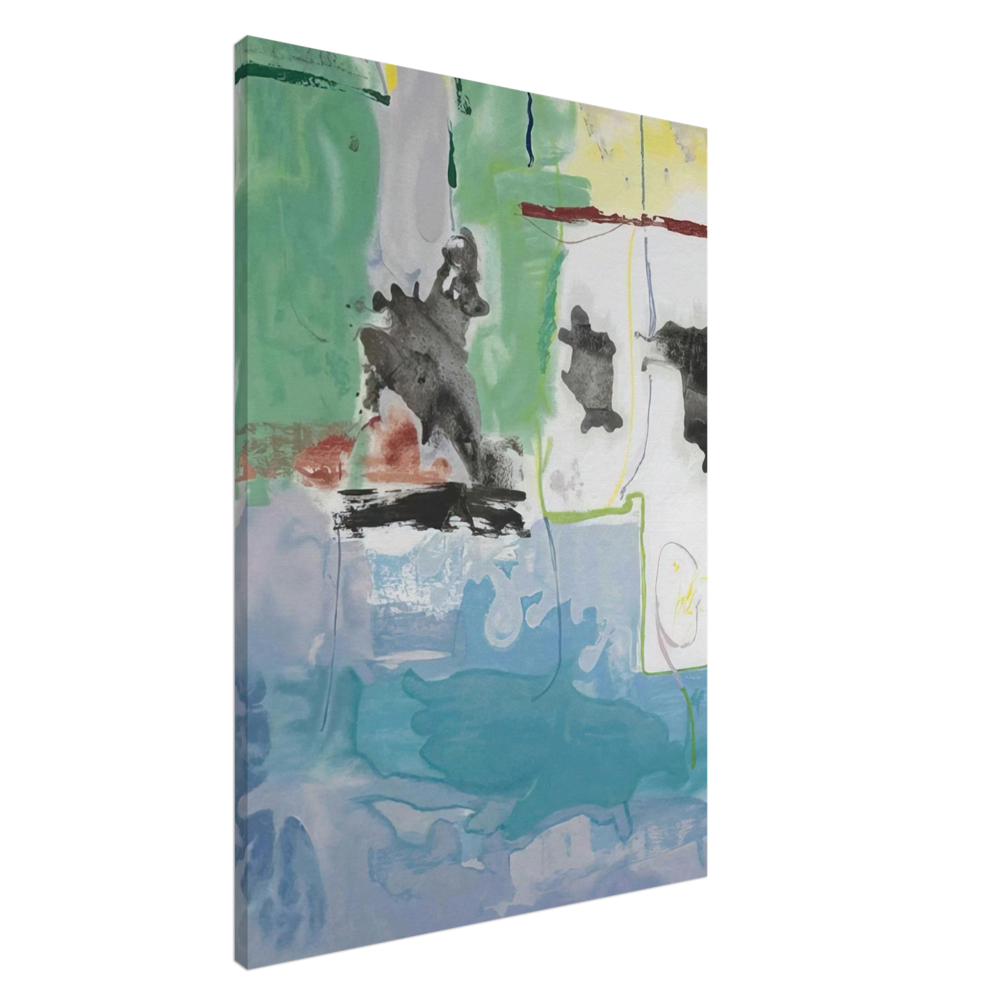 Helen Frankenthaler - West Wind - 1997 Canvas - 20x30 cm / 8x12 inches-canvas