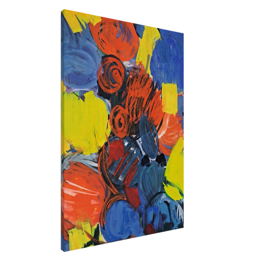 Ernst Wilhelm Nay - Weizengelb - 1962 Canvas - 20x30 cm / 8x12 inches-canvas