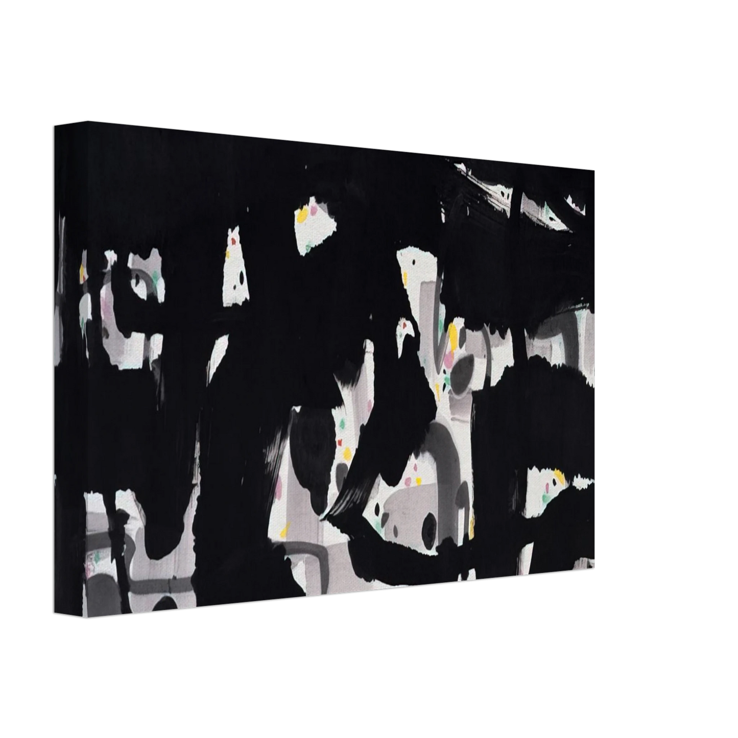 Wu Guanzhong - Alienation - 1992 Canvas - 70x100 cm / 28x40 inches-canvas