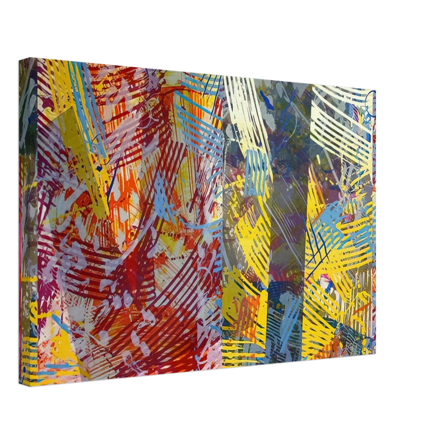 Sam Gilliam - Pretty Boxes Canvas - 40x60 cm / 16x24 inches-canvas