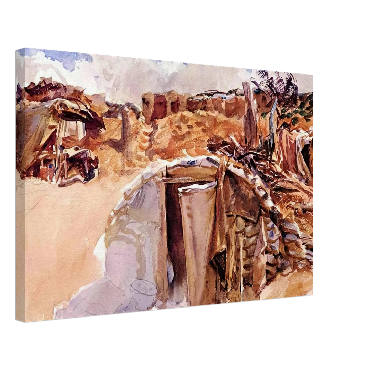 John Singer Sargent - Dugout Canvas - 40x60 cm / 16x24 inches-canvas