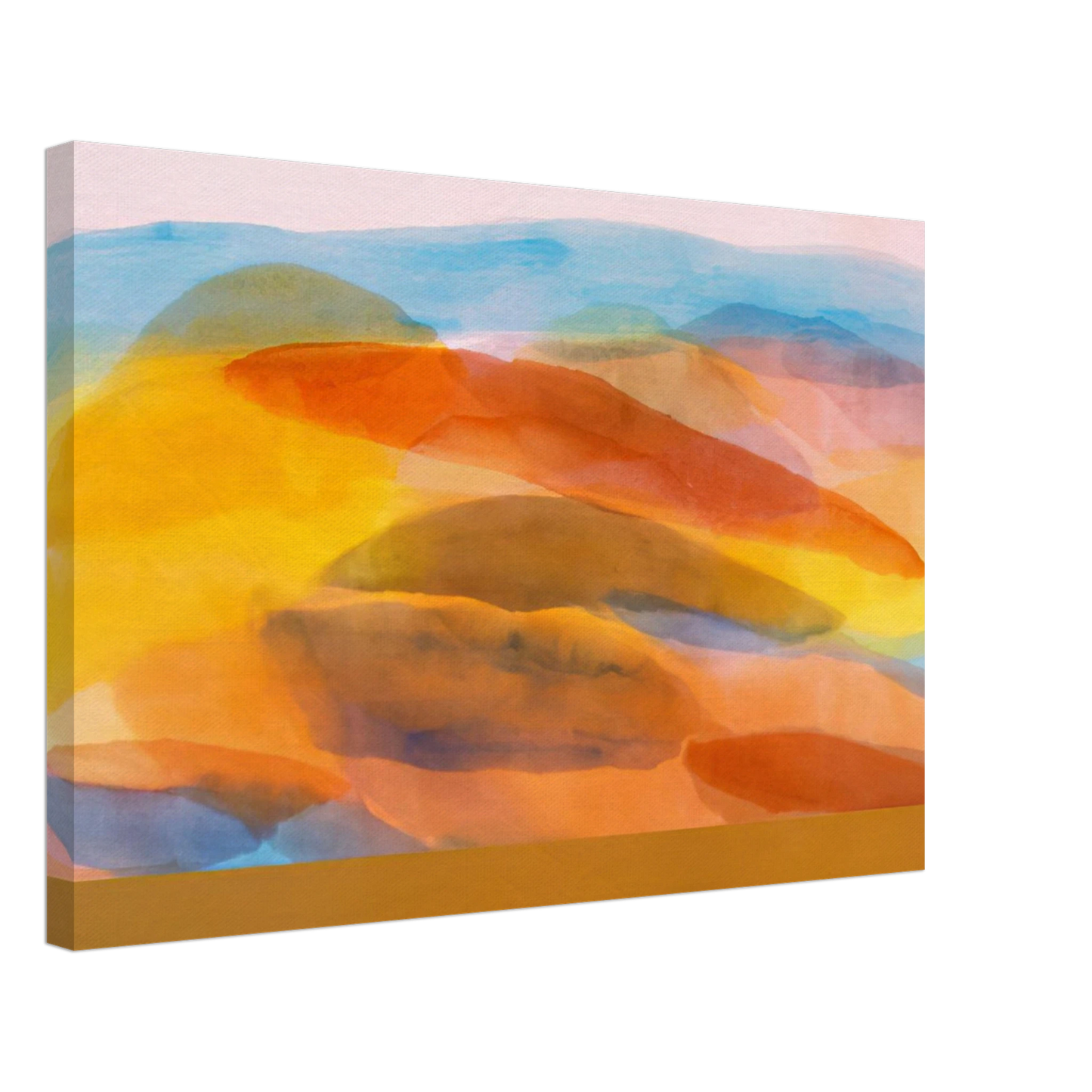 Ronnie Landfield - Golden Harvest - 1981 Canvas - 70x100 cm / 28x40 inches-canvas