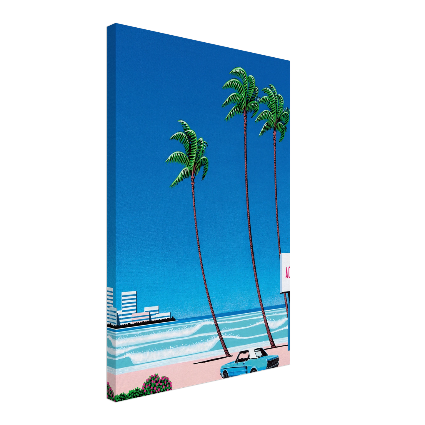 Hiroshi Nagai - Light Mellow Sealine Canvas - 40x60 cm / 16x24 inches-canvas