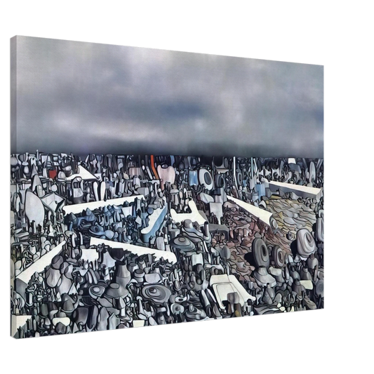 Yves Tanguy - Multiplication of the Arcs Canvas - 20x30 cm / 8x12 inches-canvas