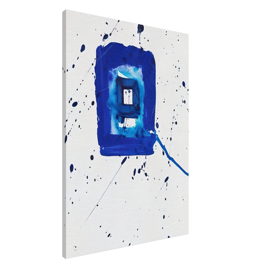 Sam Francis - Blue Frame Canvas - 20x30 cm / 8x12 inches-canvas