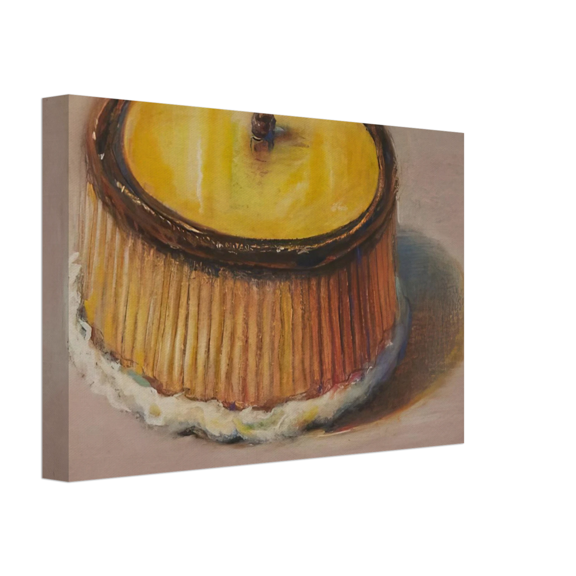Wayne Thiebaud - Lemon Cake - 1997 Canvas - 70x100 cm / 28x40 inches-canvas
