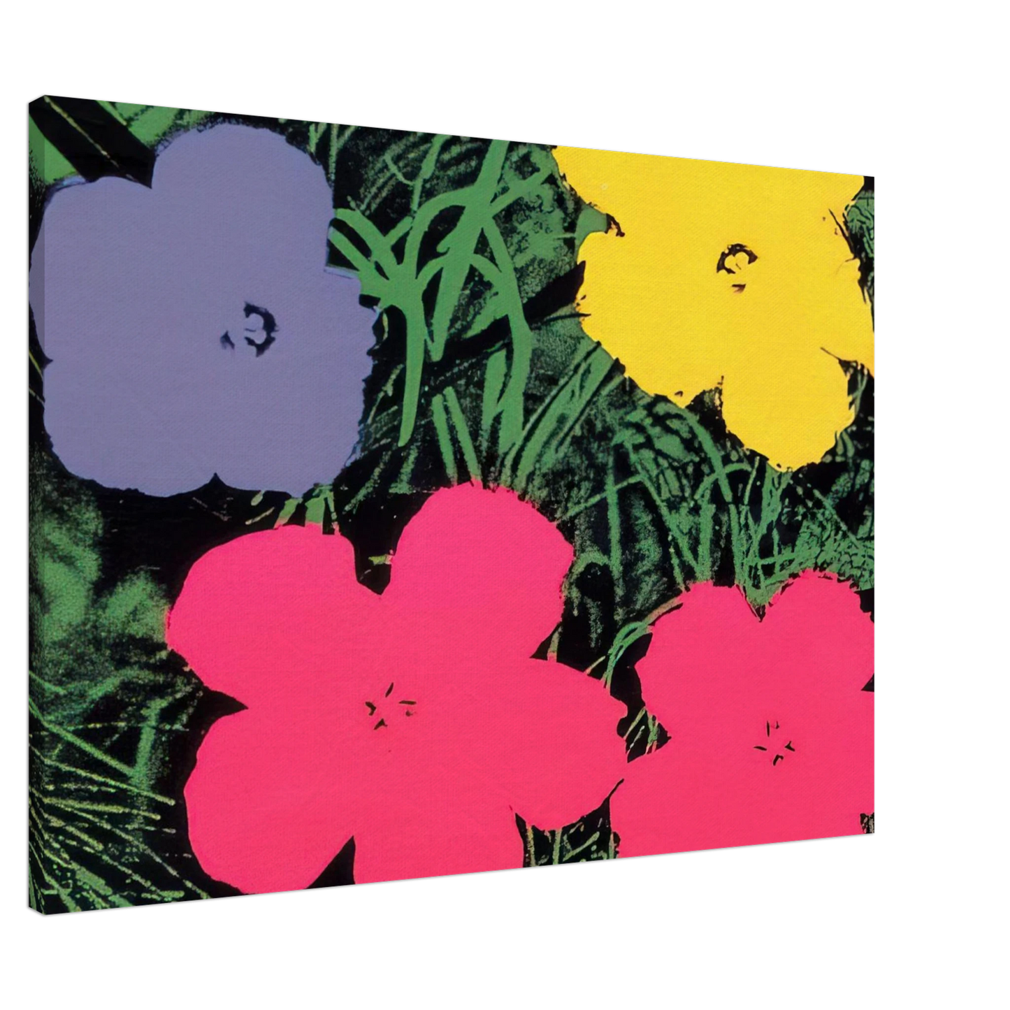 Andy Warhol - Flowers Canvas - 20x30 cm / 8x12 inches-canvas