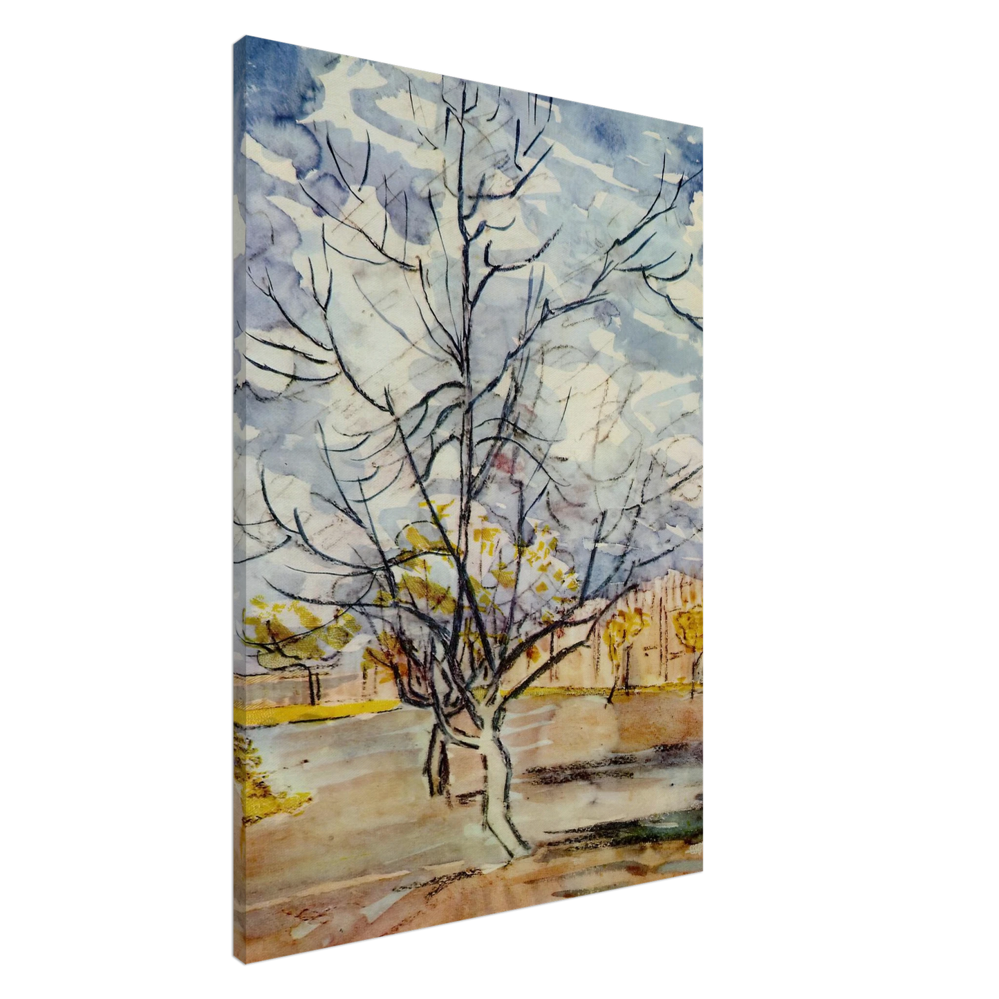 Vincent van Gogh - Pink Peach Trees Canvas - 20x30 cm / 8x12 inches-canvas