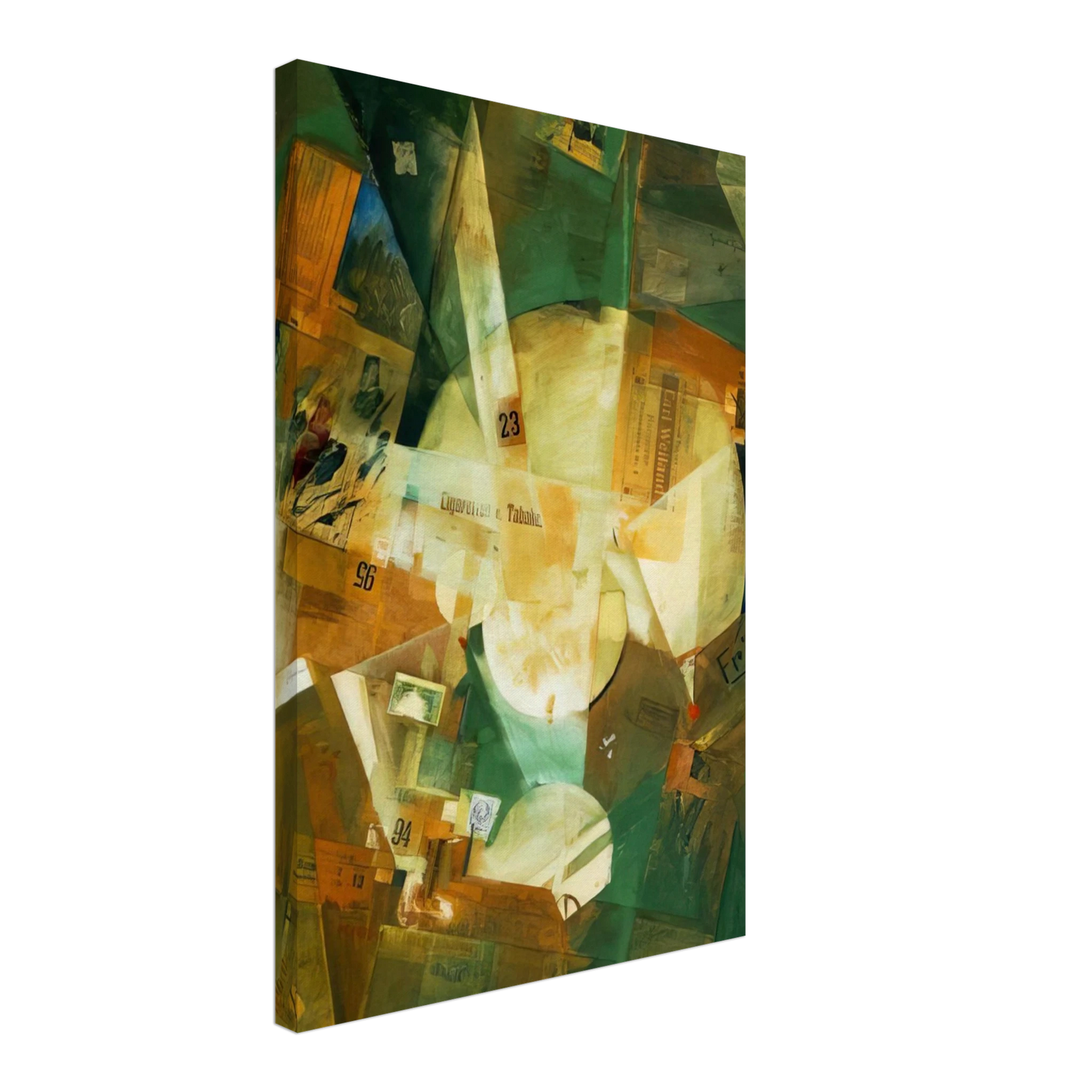 Kurt Schwitters - PICTURE WITH LIGHT CENTER 1919 Canvas - 40x60 cm / 16x24 inches-canvas