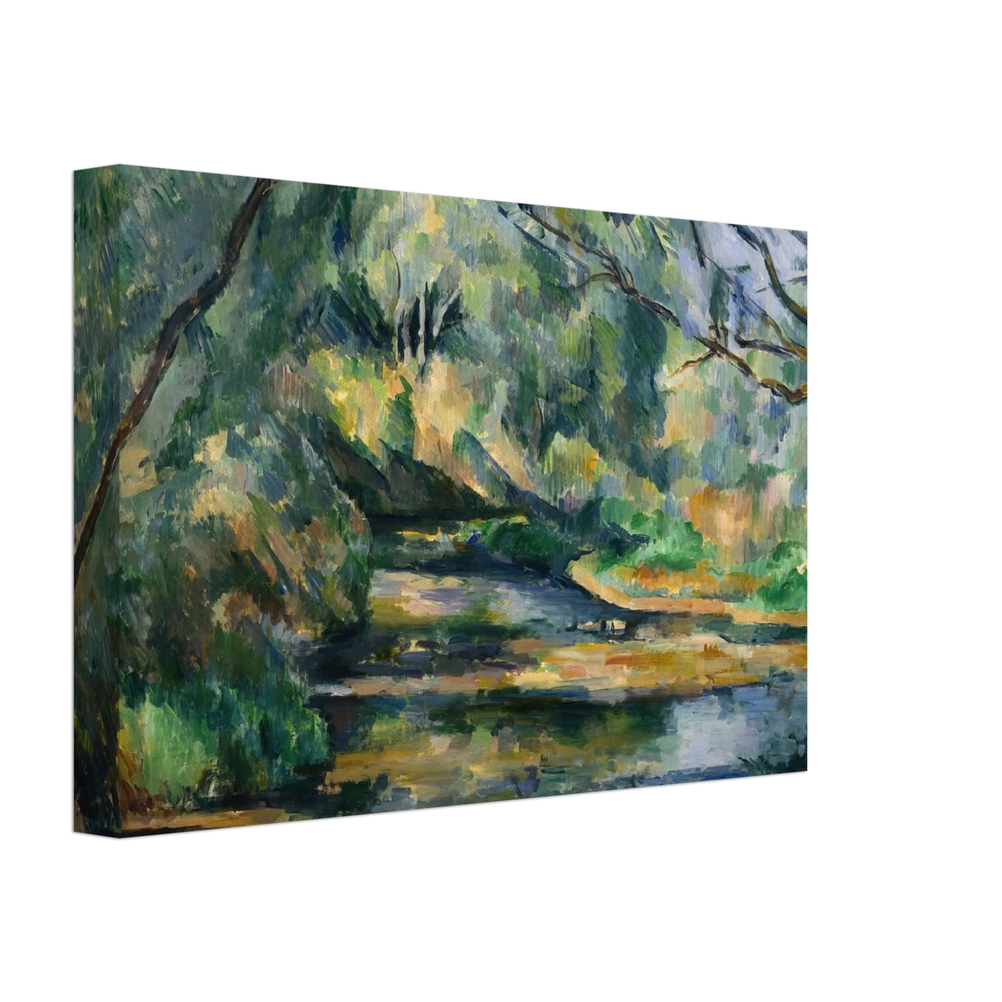 Paul Cezanne - The Brook Canvas - 70x100 cm / 28x40 inches-canvas