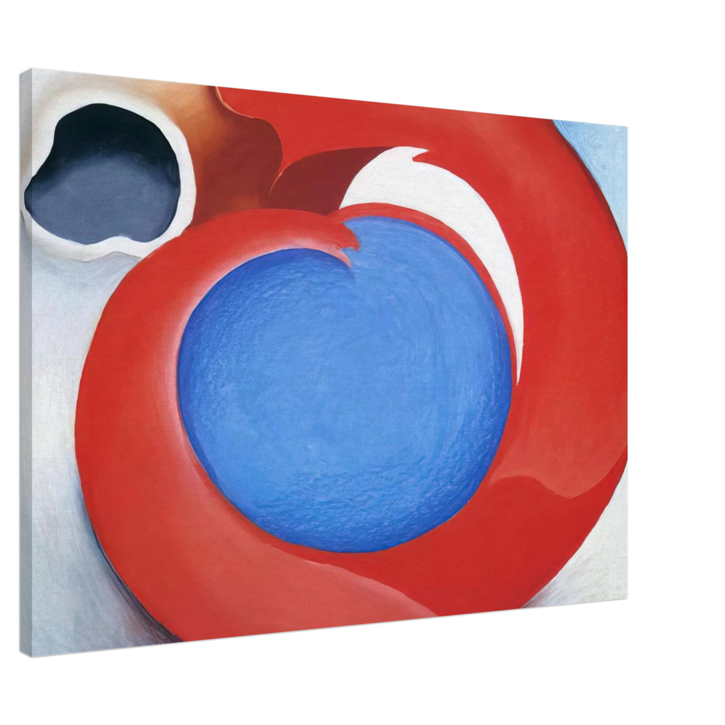 Georgia O'Keeffe - Goat's Horn With Red Canvas - 20x30 cm / 8x12 inches-canvas