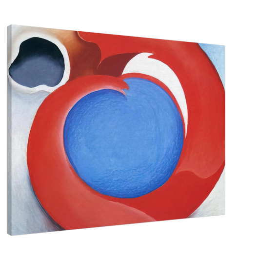 Georgia O'Keeffe - Goat's Horn With Red Canvas - 20x30 cm / 8x12 inches-canvas